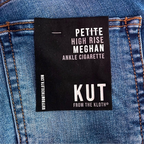 Kut from the Kloth Meghan High Rise Ankle Cigarette Skinny Blue Jeans NWT - Picture 5 of 6